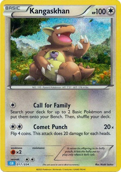 Kangaskhan - 017/034 - CLB - Trading Card Game Classic