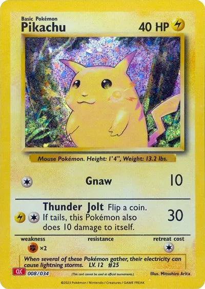 Pikachu - 008/034 - CLC - Trading Card Game Classic