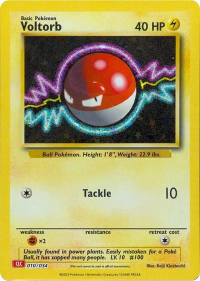 Voltorb - 010/034 - CLC - Trading Card Game Classic