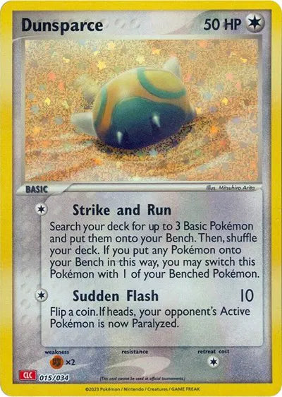 Dunsparce - 015/034 - CLC - Trading Card Game Classic