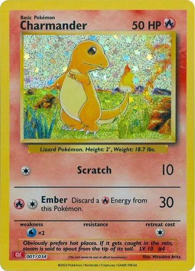 Charmander - 001/034 - CLC - Trading Card Game Classic