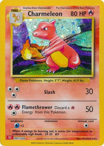 Charmeleon - 002/034 - CLC - Trading Card Game Classic
