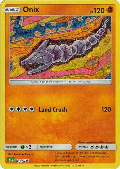 Onix - 010/034 - CLV - Trading Card Game Classic