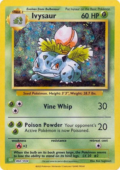Ivysaur - 002/034 - CLV - Trading Card Game Classic