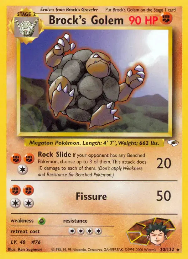 Brock's Golem - 20/132 - Gym Heroes