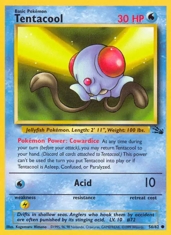 Tentacool - 56/62 - Fossil