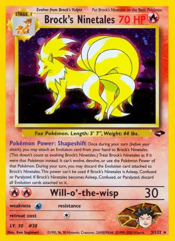 Brock's Ninetales - 3/132 - Gym Challenge