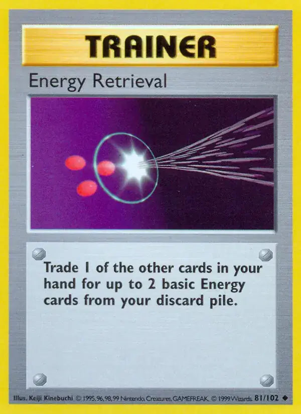 Energy Retrieval - 81/102 - Shadowless - Base Set