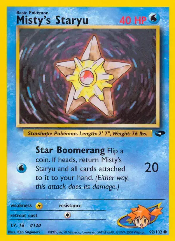 Misty's Staryu - 92/132 - Gym Challenge
