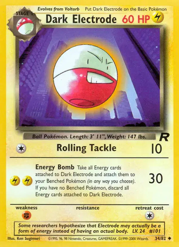 Dark Electrode - 34/82 - Team Rocket