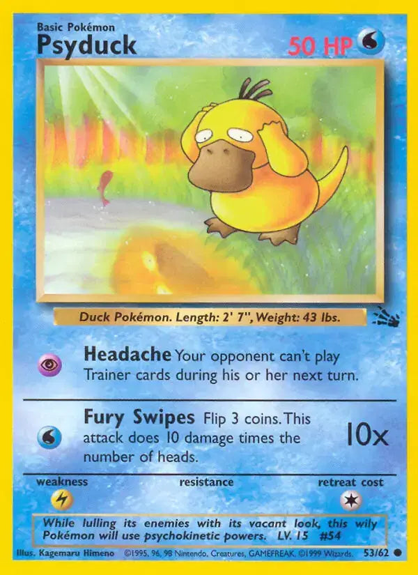Psyduck - 53/62 - Fossil