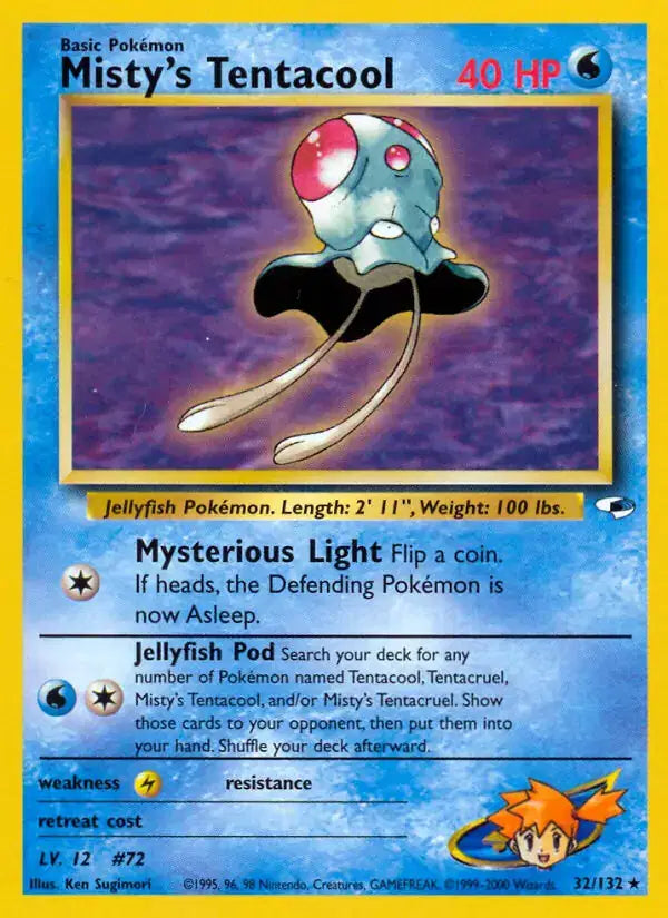 Misty's Tentacool - 32/132 - Gym Heroes