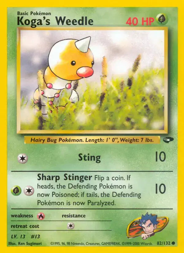 Koga's Weedle - 82/132 - Gym Challenge