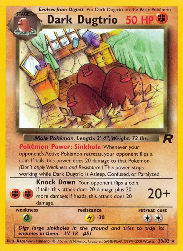 Dark Dugtrio - 23/82 - Team Rocket