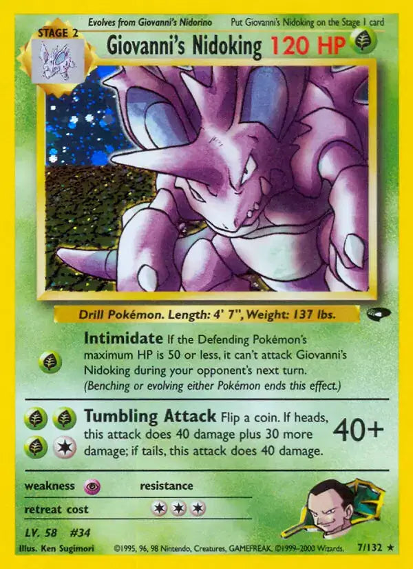 Giovanni's Nidoking - 7/132 - Gym Challenge