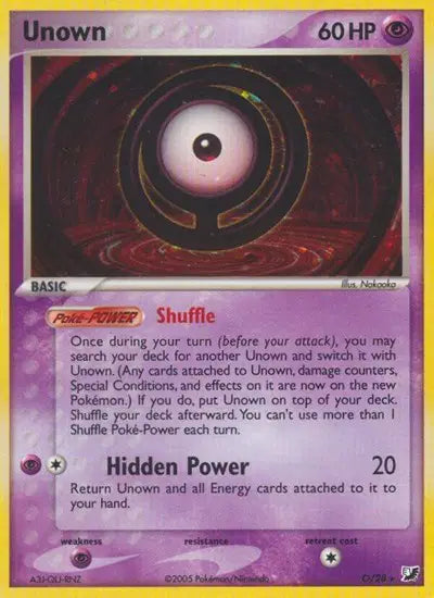 Unown O - O/28 - Unseen Forces