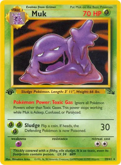 Muk - 28/62 - 1st Edition - Fossil