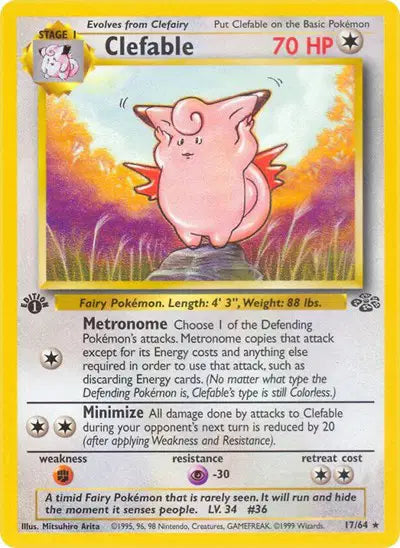 Clefable - 17/64 - 1st Edition - Jungle