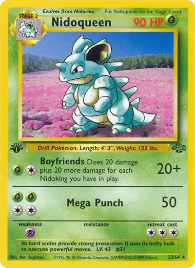 Nidoqueen - 23/64 - 1st Edition - Jungle