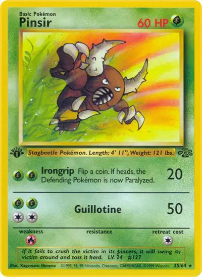 Pinsir - 25/64 - 1st Edition - Jungle