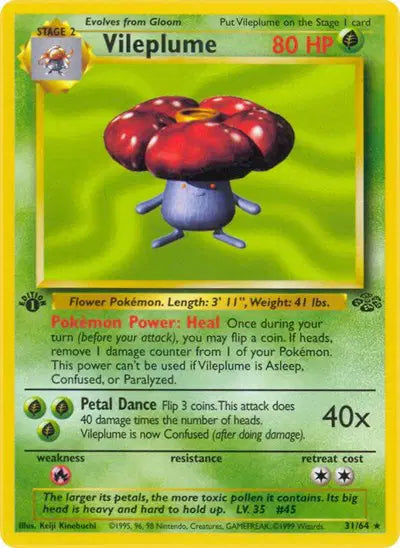 Vileplume - 31/64 - 1st Edition - Jungle