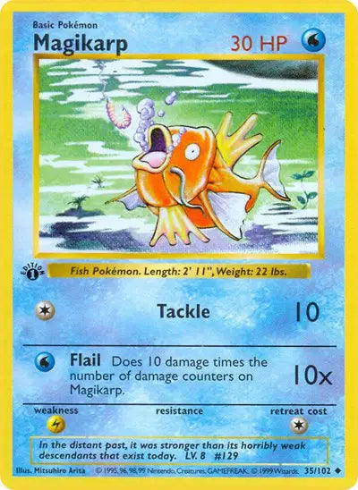 Magikarp - 35/102 - 1st Edittion - Base Set