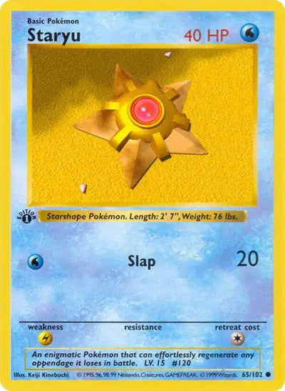 Staryu - 65/102 - 1st Edittion - Base Set