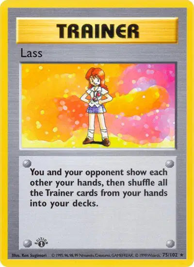 Lass - 75/102 - 1st Edittion - Base Set