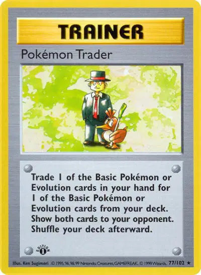 Pokemon Trader - 77/102 - 1st Edittion - Base Set