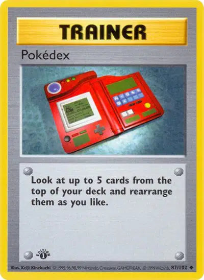 Pokedex - 87/102 - 1st Edittion - Base Set