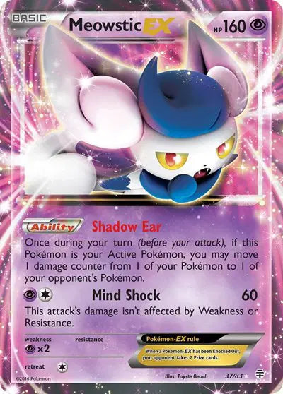 Meowstic EX - 37/83 - Generations
