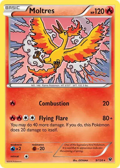 Moltres - 9/124 - Fates Collide