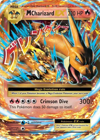 M Charizard EX - 13/108 - Evolutions
