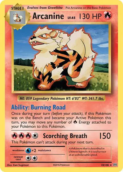 Arcanine - 18/108 - Evolutions