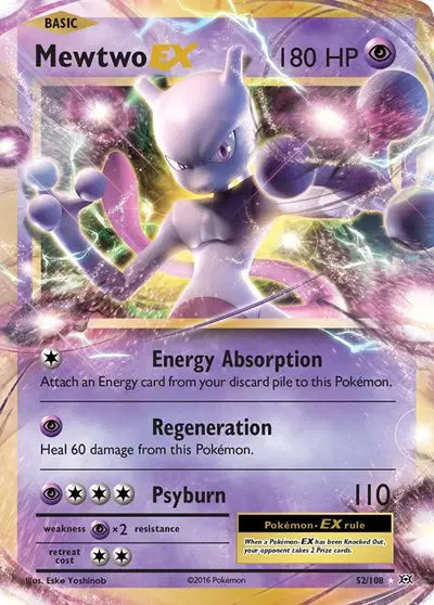 Mewtwo EX - 52/108 - Evolutions