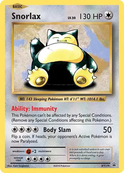 Snorlax - XY179 - XY Promo
