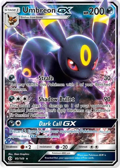 Umbreon GX - 80/149 - Sun & Moon