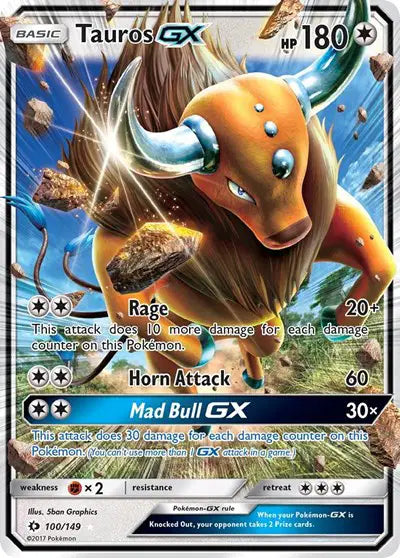 Tauros GX - 100/149 - Sun & Moon