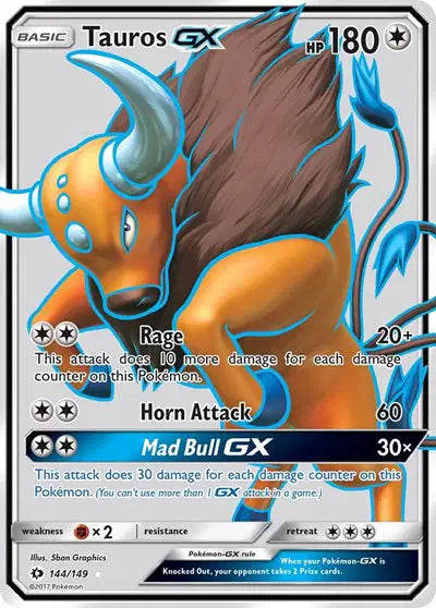 Tauros GX - 144/149 - Sun & Moon