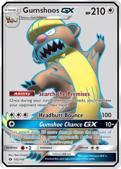 Gumshoos GX - 145/149 - Sun & Moon