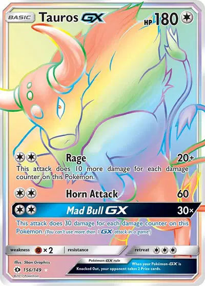Tauros GX - 156/149 - Sun & Moon