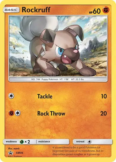 Rockruff - SM06 - Sun & Moon Promo