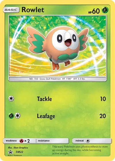 Rowlet - SM22 - Sun & Moon Promo