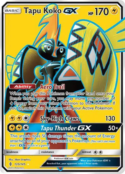 Tapu Koko GX - 135/145 - Guardians Rising