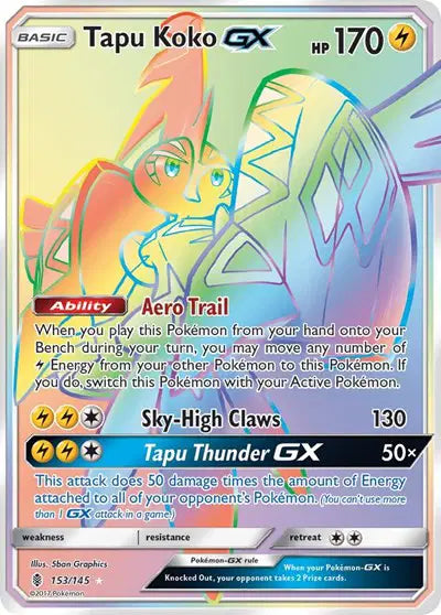 Tapu Koko GX - 153/145 - Guardians Rising
