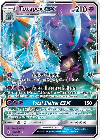 Toxapex GX - 57/145 - Guardians Rising
