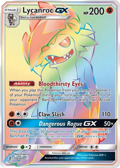 Lycanroc GX - 156/145 - Guardians Rising