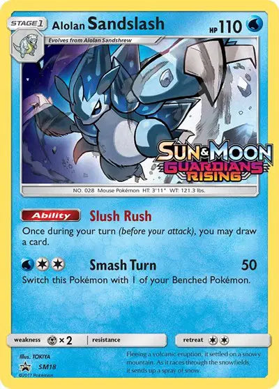 Alolan Sandslash - SM18 - Sun & Moon Promo