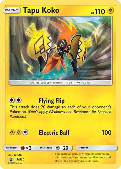 Tapu Koko - SM30 - Sun & Moon Promo