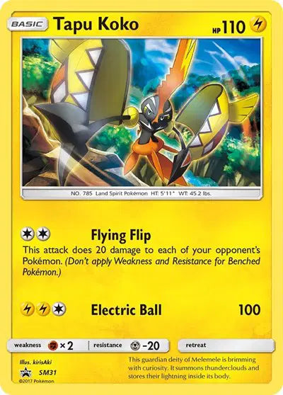 Tapu Koko - SM31 - Sun & Moon Promo
